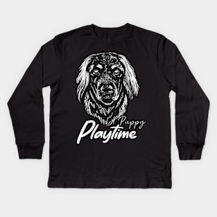 Puppy Playtime Kids Long Sleeve T-Shirt